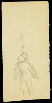 partie d'un ensemble de dessins Ebauche de figure 1968.102.1079.2 Photo Mucem