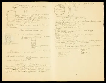 partie d'un ensemble de dessins Cardinal Conche 1968.102.1088 Photo Mucem