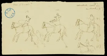partie d'un ensemble de dessins Cardinal 1968.102.1089.4  Photo Mucem