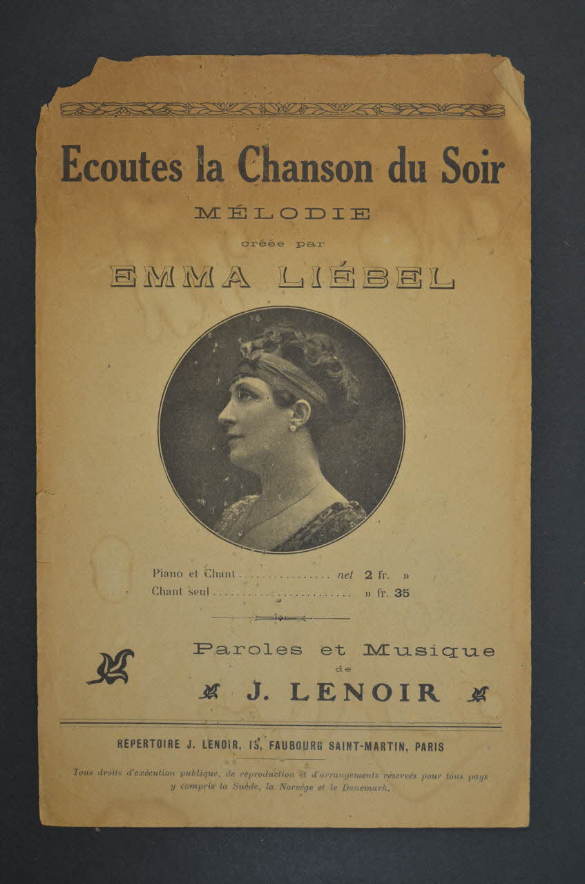 chanson petit format 1965.150.21 Photo Mucem