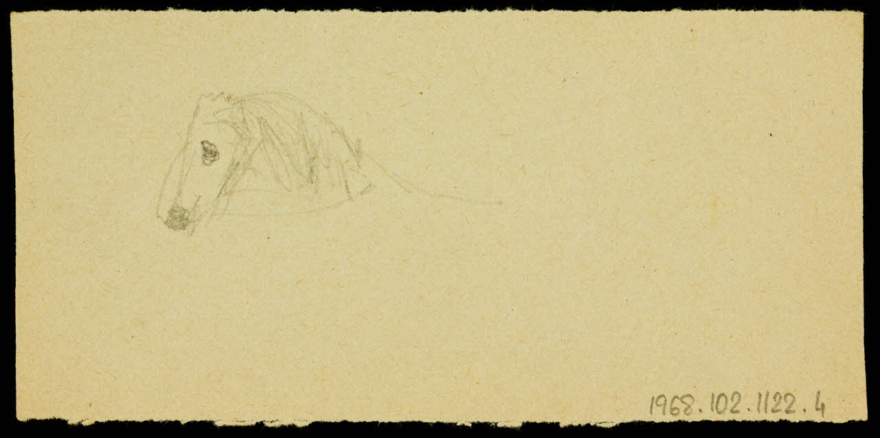 partie d'un ensemble de dessins Esquisse 1968.102.1122.4 Photo Mucem