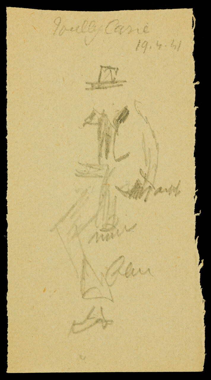 partie d'un ensemble de dessins Toully Carré 1968.102.1123.2 Photo Mucem