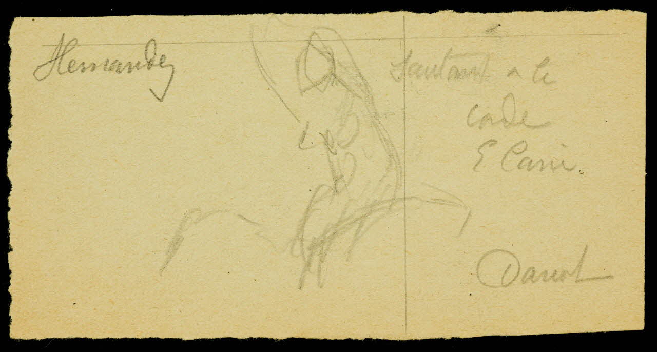 partie d'un ensemble de dessins Hernandy  sautant à la corde 1968.102.1126.3 Photo Mucem