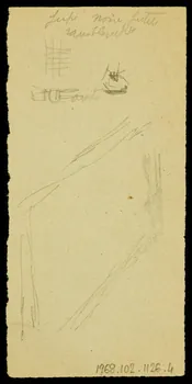 partie d'un ensemble de dessins [illisible] sautant les haies 1968.102.1126.4 Photo Mucem