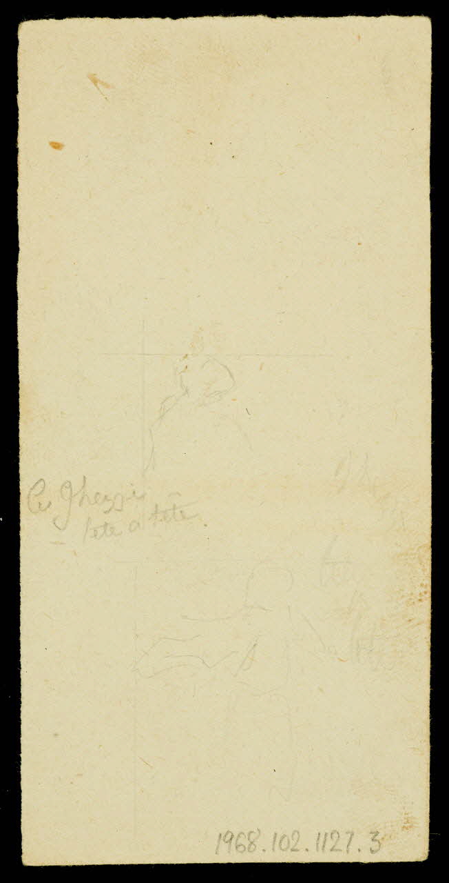 partie d'un ensemble de dessins Mme Carré 1968.102.1127.3 Photo Mucem