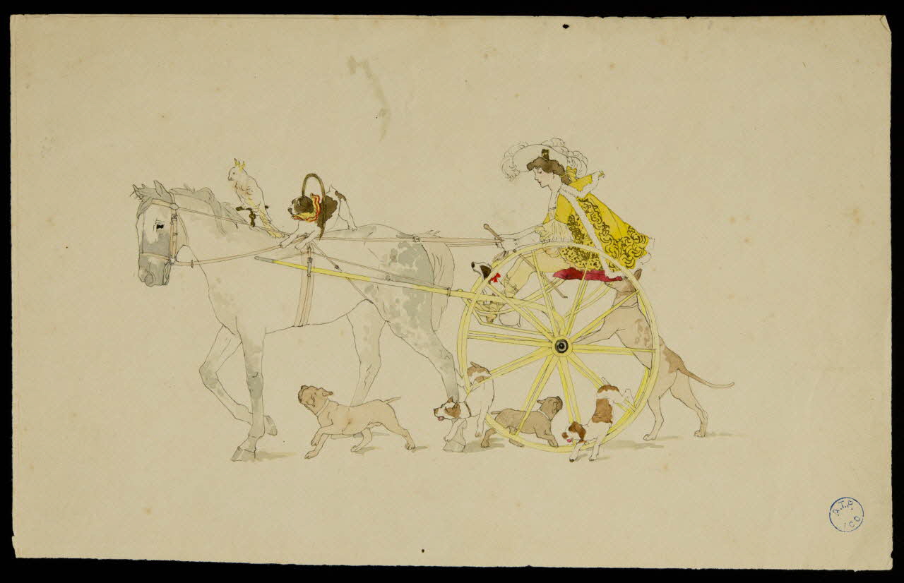 partie d'un ensemble de dessins Numéro de dressage 1968.102.1143 Photo Mucem