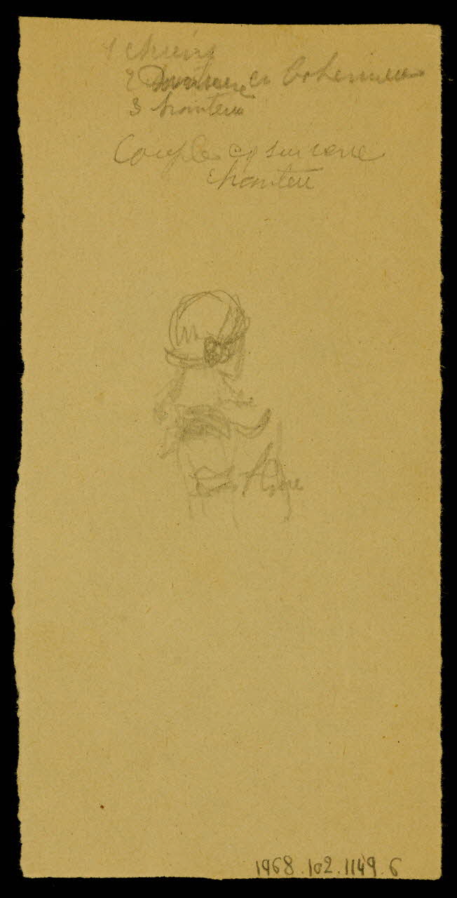 partie d'un ensemble de dessins Miss Castle 1968.102.1149.6 Photo Mucem