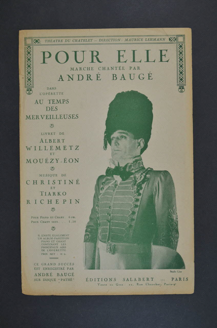 chanson petit format 1966.144.60 Photo Mucem