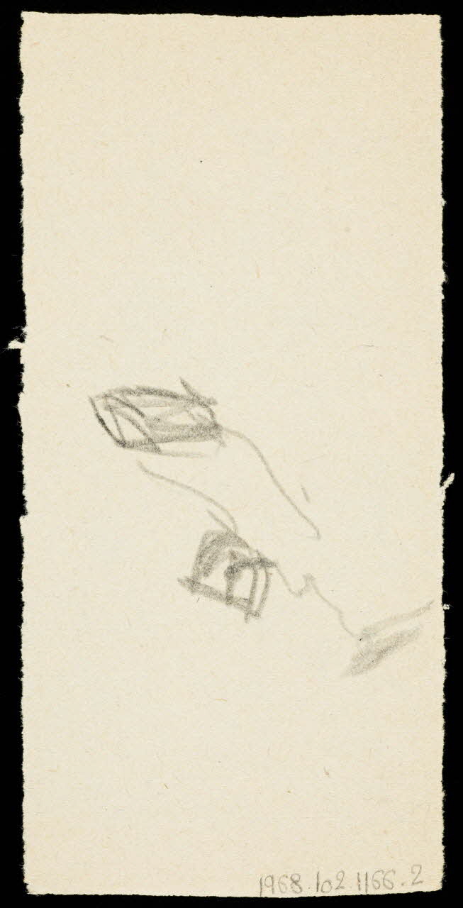 partie d'un ensemble de dessins Ebauche de dessin 1968.102.1166.2 Photo Mucem