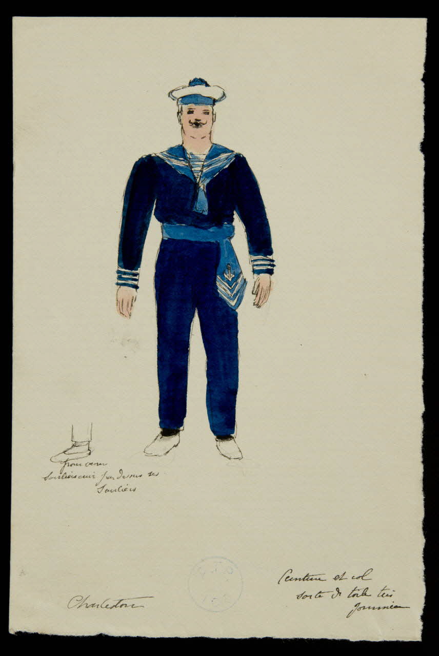 partie d'un ensemble de dessins Charleston 1968.102.1174.2 Photo Mucem