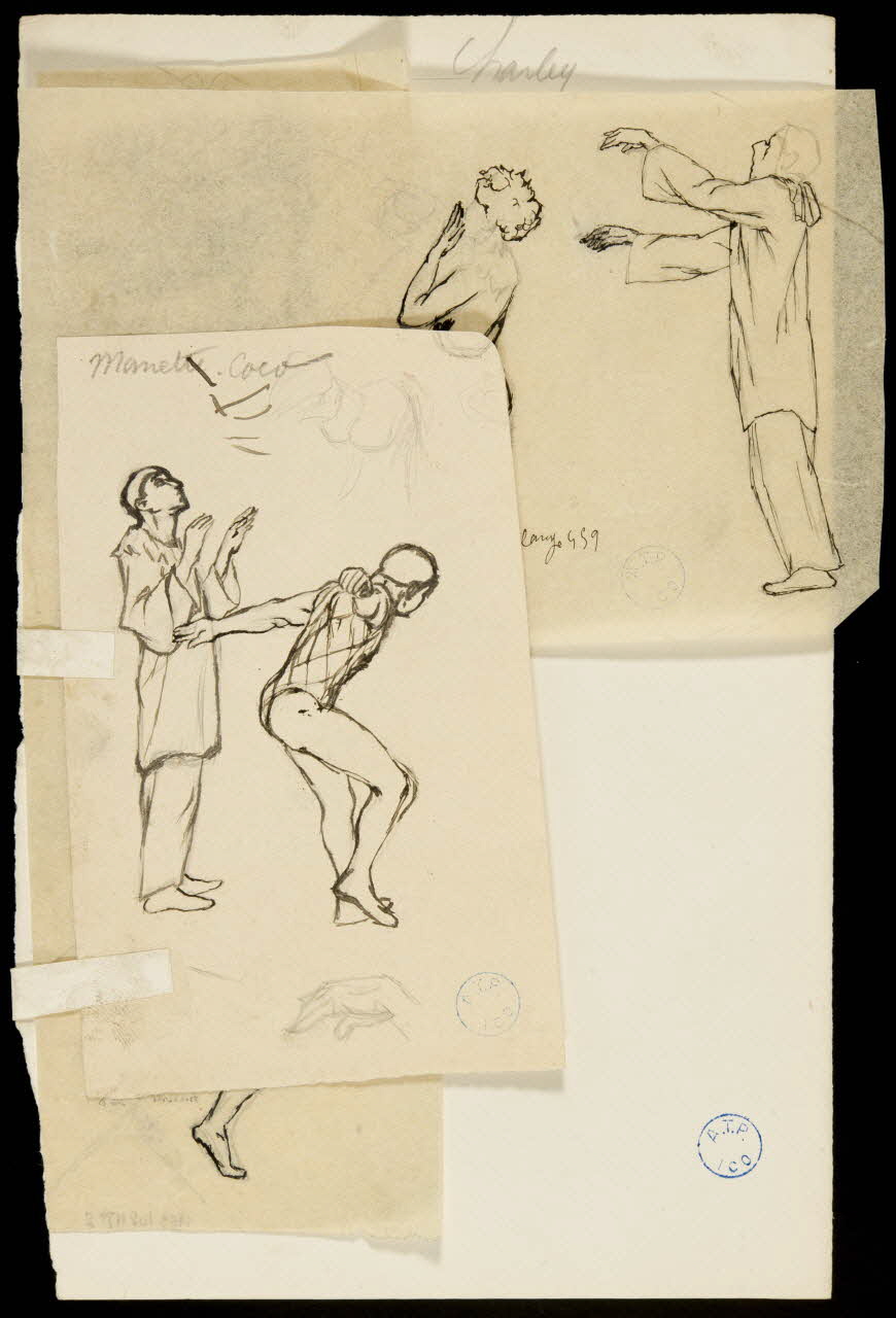 partie d'un ensemble de dessins Manette-Coco 1968.102.1177.1 Photo Mucem