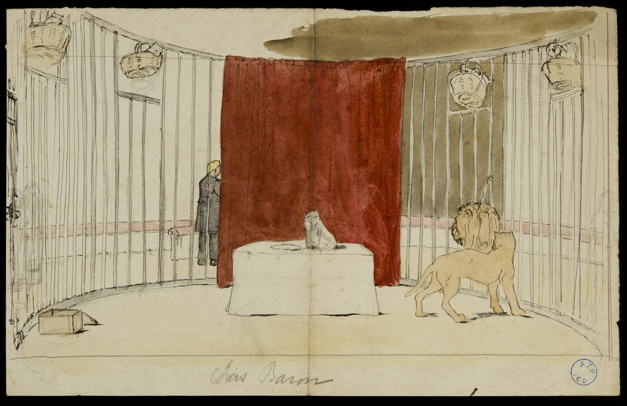 partie d'un ensemble de dessins Chas baron 1968.102.1194.1 Photo Mucem