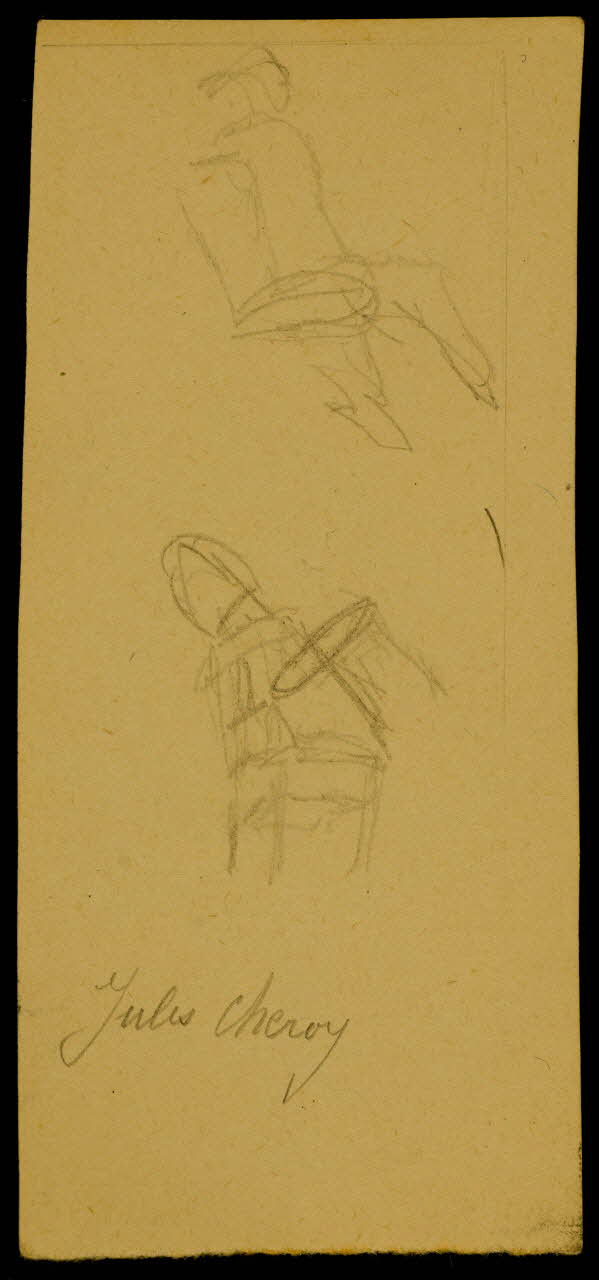 partie d'un ensemble de dessins Jules Cheroy 1968.102.1199.2 Photo Mucem