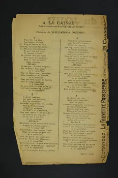 Willems ; Henri Poupon ; Lucien Dommel ; Louis Henriett ; Blanche Poupon chanson petit format 1919 1965.150.32 Photo Mucem