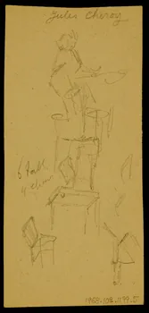 partie d'un ensemble de dessins Jules Cheroy 1968.102.1199.5  Photo Mucem