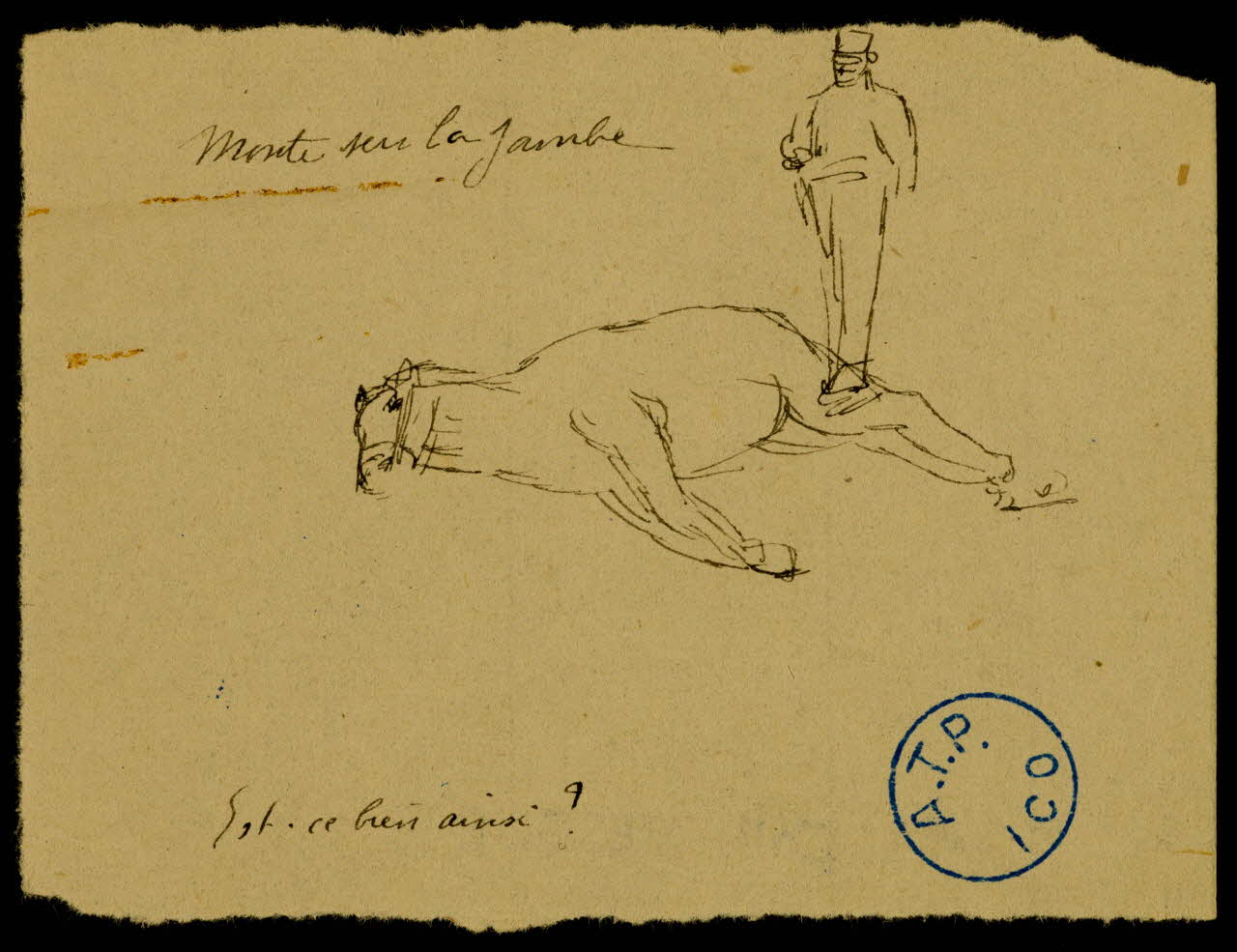partie d'un ensemble de dessins Mr Pierre et Bretonne 1968.102.1205.1 Photo Mucem