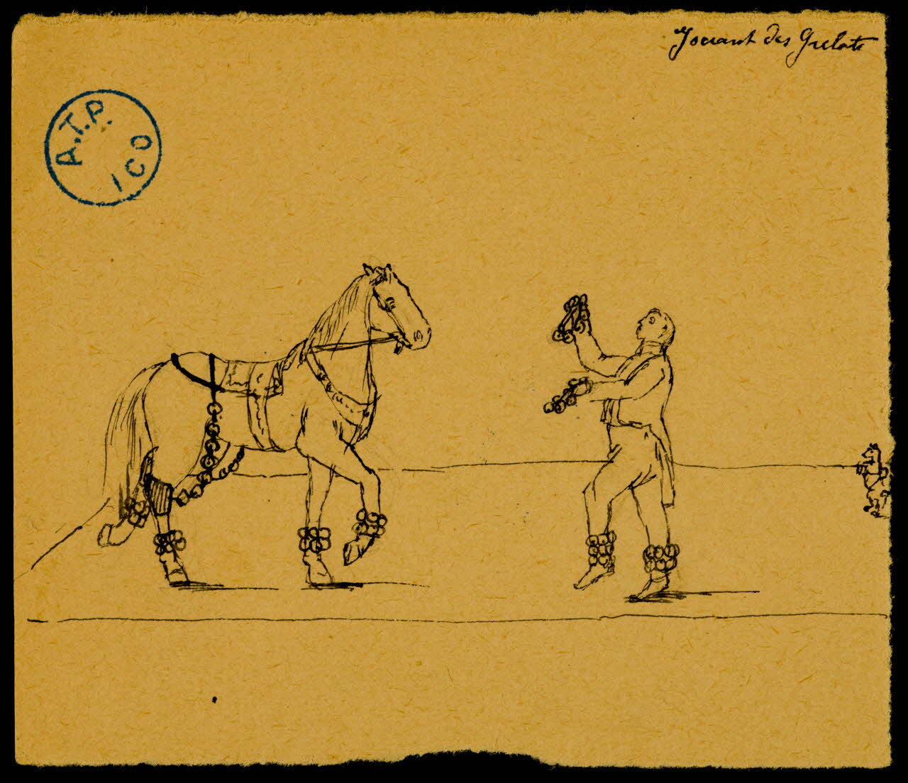 partie d'un ensemble de dessins Rossi et Emir 1968.102.1208.20 Photo Mucem