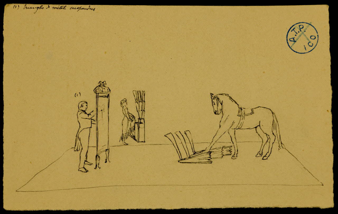 partie d'un ensemble de dessins Rossi et Emir 1968.102.1208.23 Photo Mucem