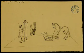 partie d'un ensemble de dessins Rossi et Emir 1968.102.1208.23 Photo Mucem