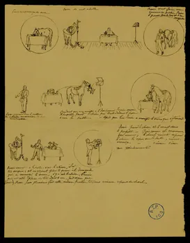 partie d'un ensemble de dessins Rossi et Emir 1968.102.1208.24 Photo Mucem