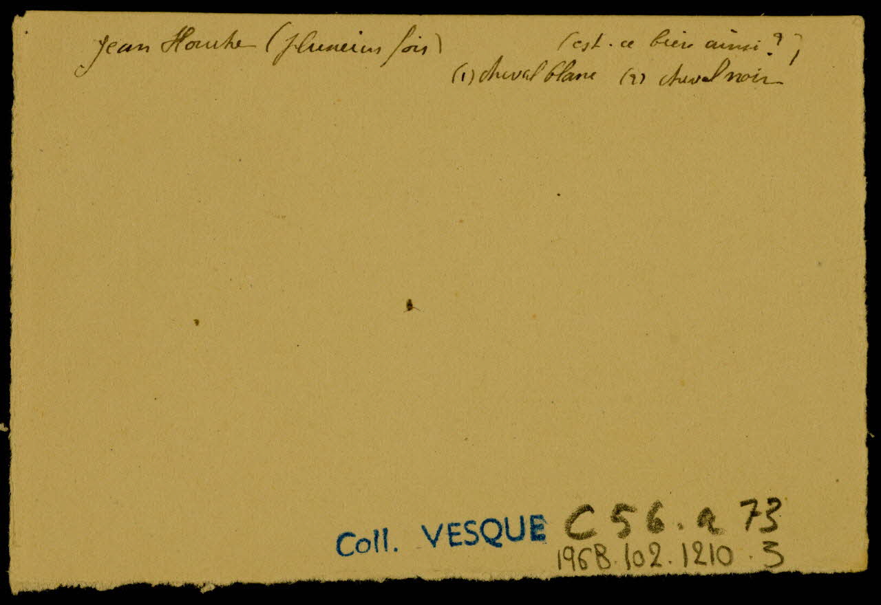 partie d'un ensemble de dessins Numéro équestre 1968.102.1210.3 Photo Mucem