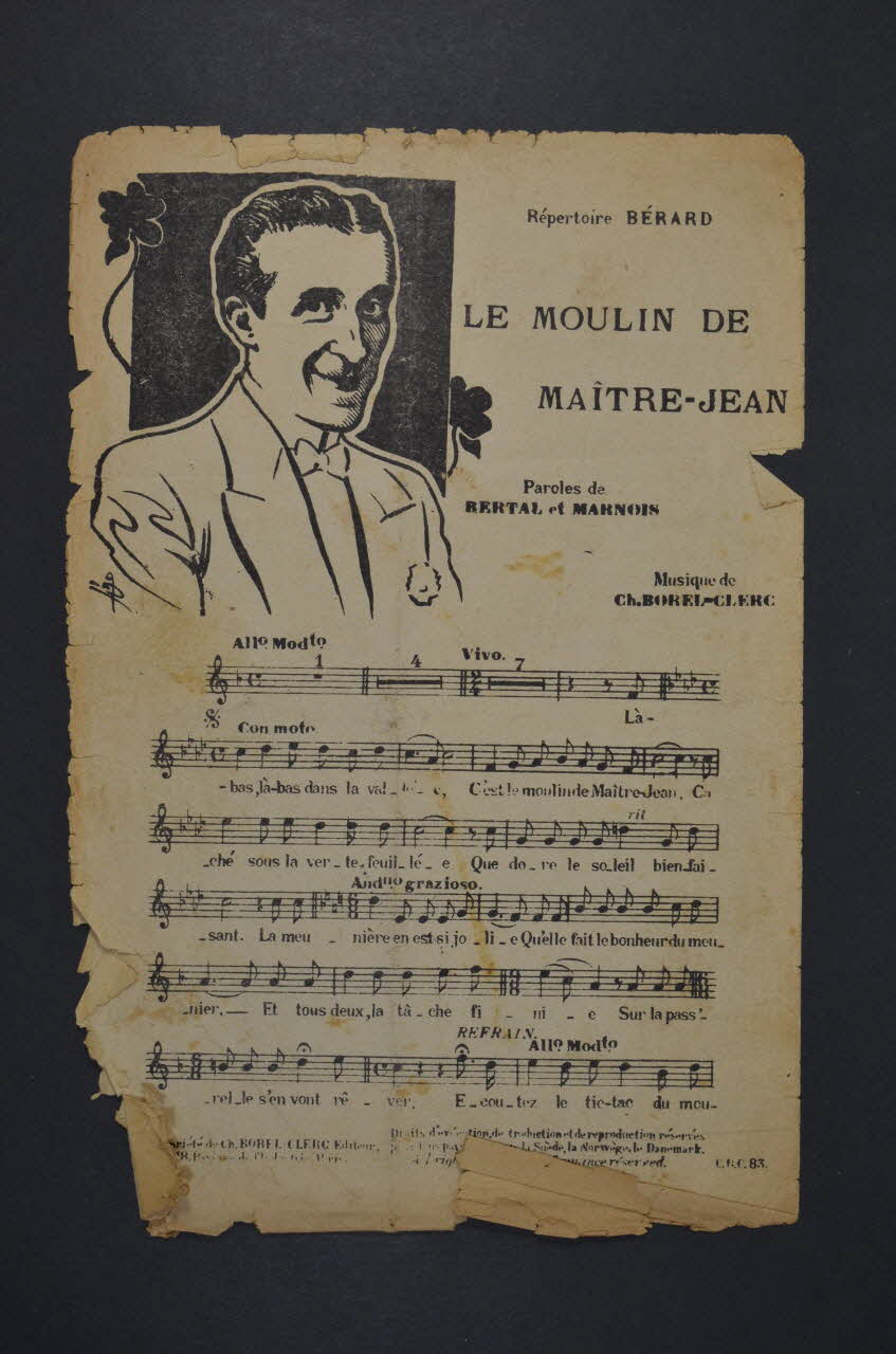 chanson petit format 1966.144.67 Photo Mucem