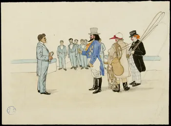 partie d'un ensemble de dessins Artistes sur la piste de cirque 1968.102.1220.2 Photo Mucem