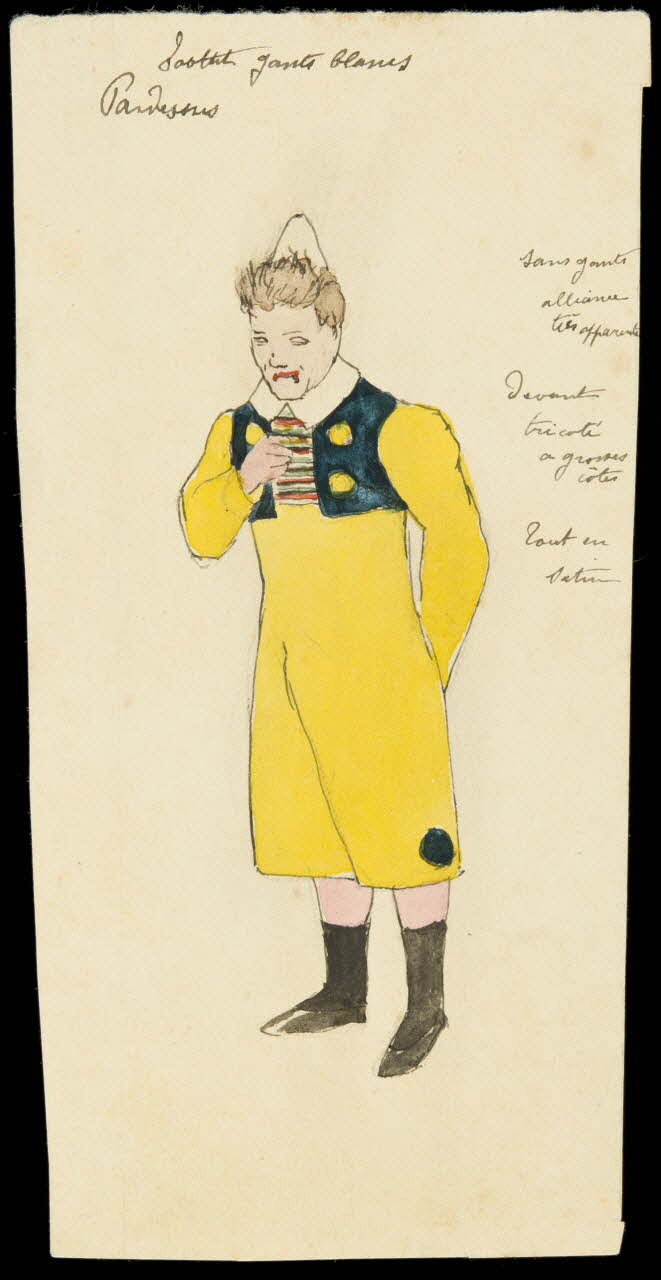 partie d'un ensemble de dessins Pardessus 1968.102.1222.3 Photo Mucem