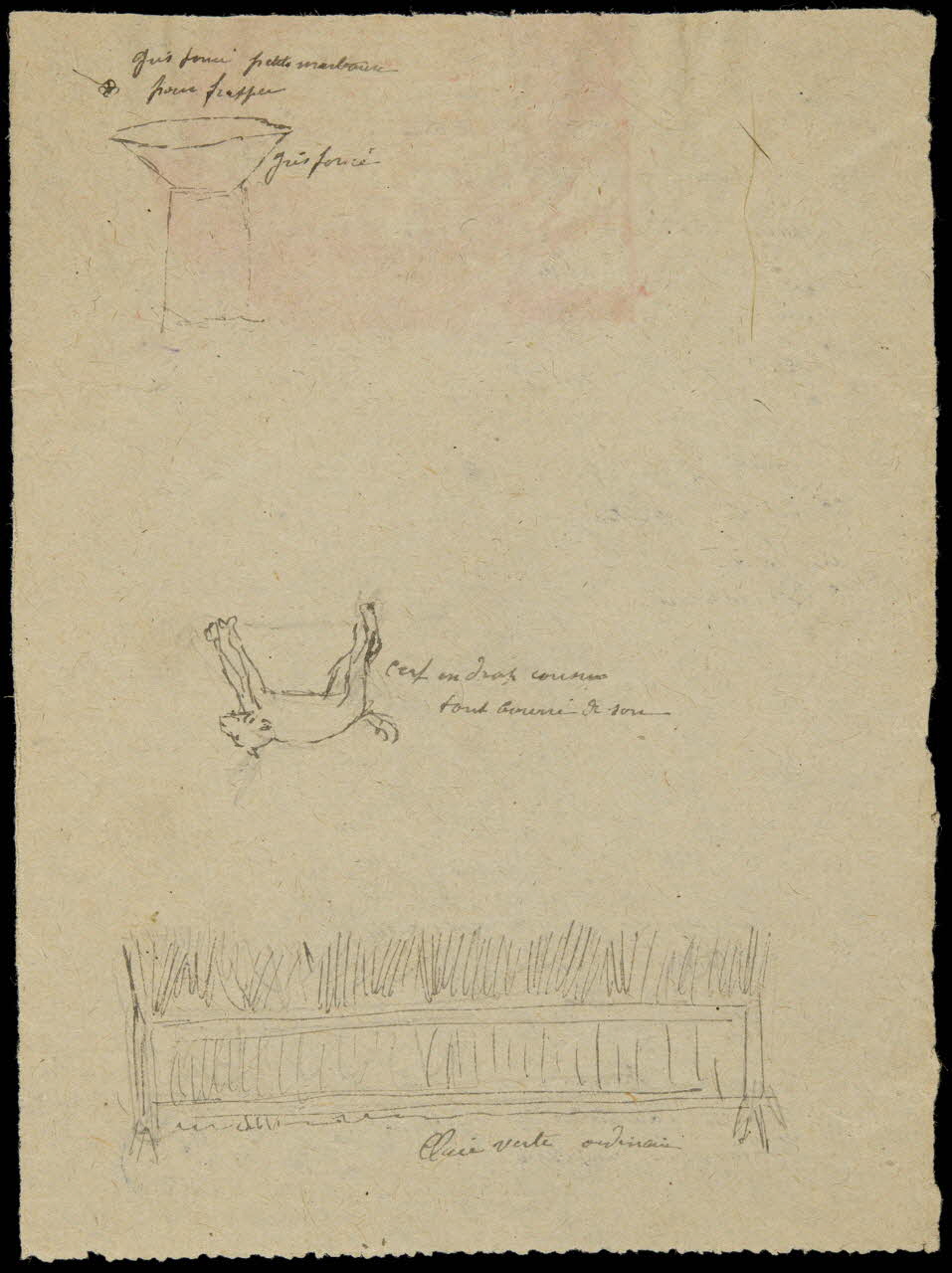 partie d'un ensemble de dessins La Chasse 1968.102.1223.6 Photo Mucem