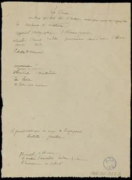 partie d'un ensemble de dessins La Chasse 1968.102.1223.6 Photo Mucem