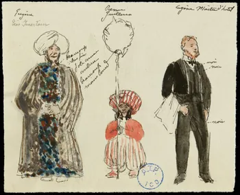 partie d'un ensemble de dessins Eugène Maître d'hotel 1968.102.1225.3  Photo Mucem