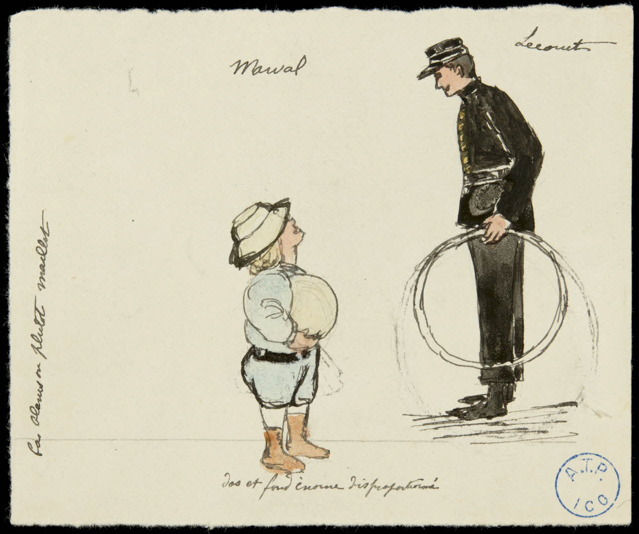 partie d'un ensemble de dessins Marval 1968.102.1225.7 Photo Mucem