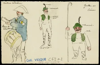 partie d'un ensemble de dessins Chocolat 1968.102.1225.8 Photo Mucem