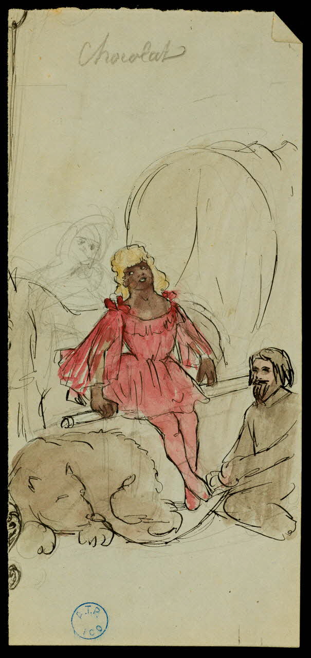 partie d'un ensemble de dessins Chocolat 1968.102.1229.1 Photo Mucem