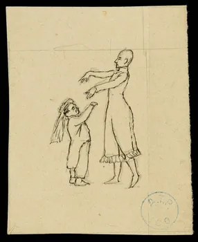 partie d'un ensemble de dessins Danseurs 1968.102.1230.2  Photo Mucem