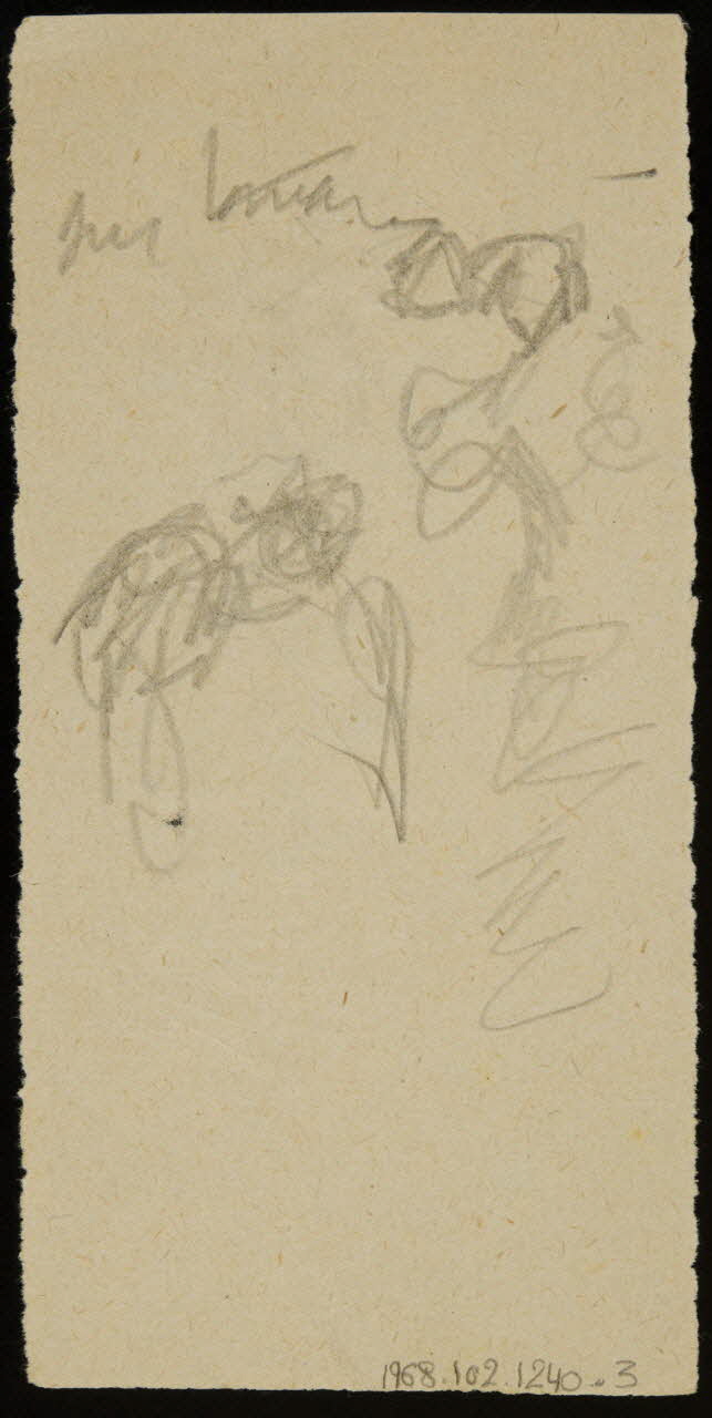 partie d'un ensemble de dessins Esquisses 1968.102.1240.3 Photo Mucem