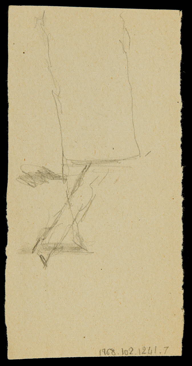 partie d'un ensemble de dessins Ebauche de dessin 1968.102.1241.7 Photo Mucem