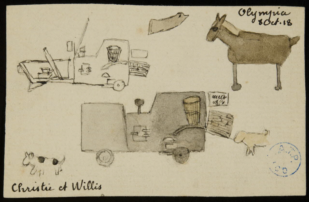 partie d'un ensemble de dessins Christie et Willis 1968.102.1248 Photo Mucem