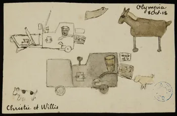 partie d'un ensemble de dessins Christie et Willis 1968.102.1248  Photo Mucem