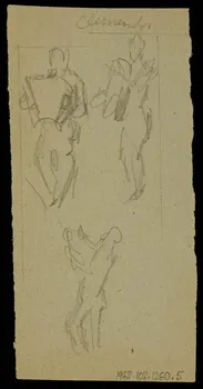 partie d'un ensemble de dessins Croquis 1968.102.1260.5 Photo Mucem