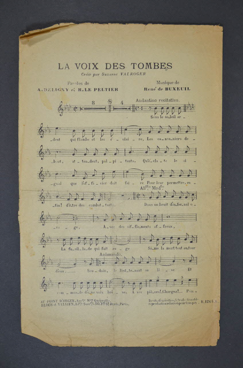 partition de musique petit format 1965.150.42 Photo Mucem