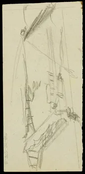 partie d'un ensemble de dessins Elément de structure de cirque 1968.102.1276.18 Photo Mucem