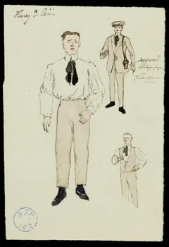partie d'un ensemble de dessins Harry de Coë 1968.102.1278 Photo Mucem