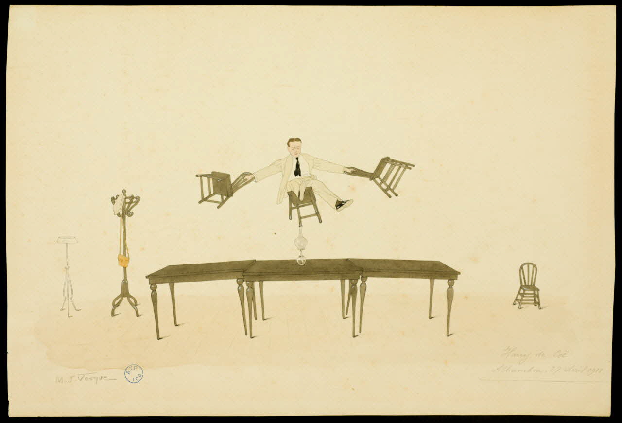 partie d'un ensemble de dessins Harry de Coë 1968.102.1282 Photo Mucem