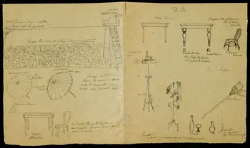 partie d'un ensemble de dessins De Coë 1968.102.1283  Photo Mucem