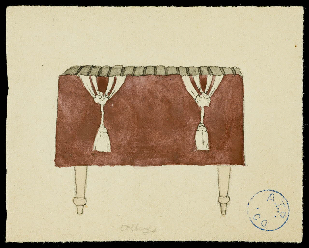 partie d'un ensemble de dessins Table 1968.102.1286.1 Photo Mucem