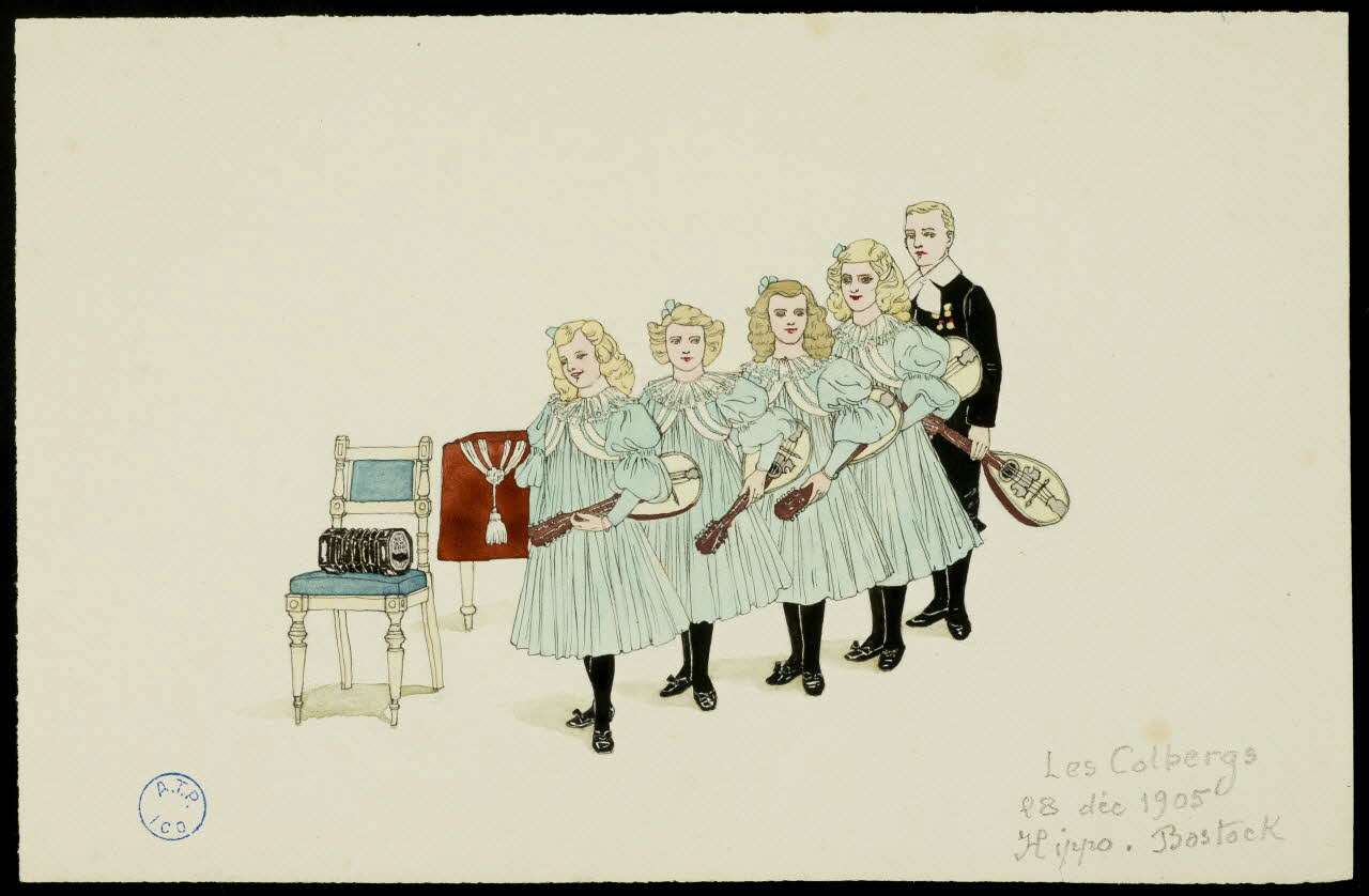 partie d'un ensemble de dessins Les Colbergs 1968.102.1286.7 Photo Mucem