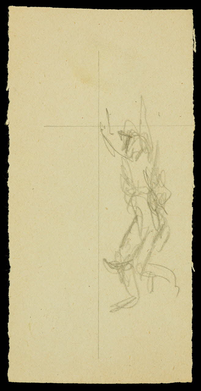 partie d'un ensemble de dessins Esquisse de clown 1968.102.1296.2 Photo Mucem