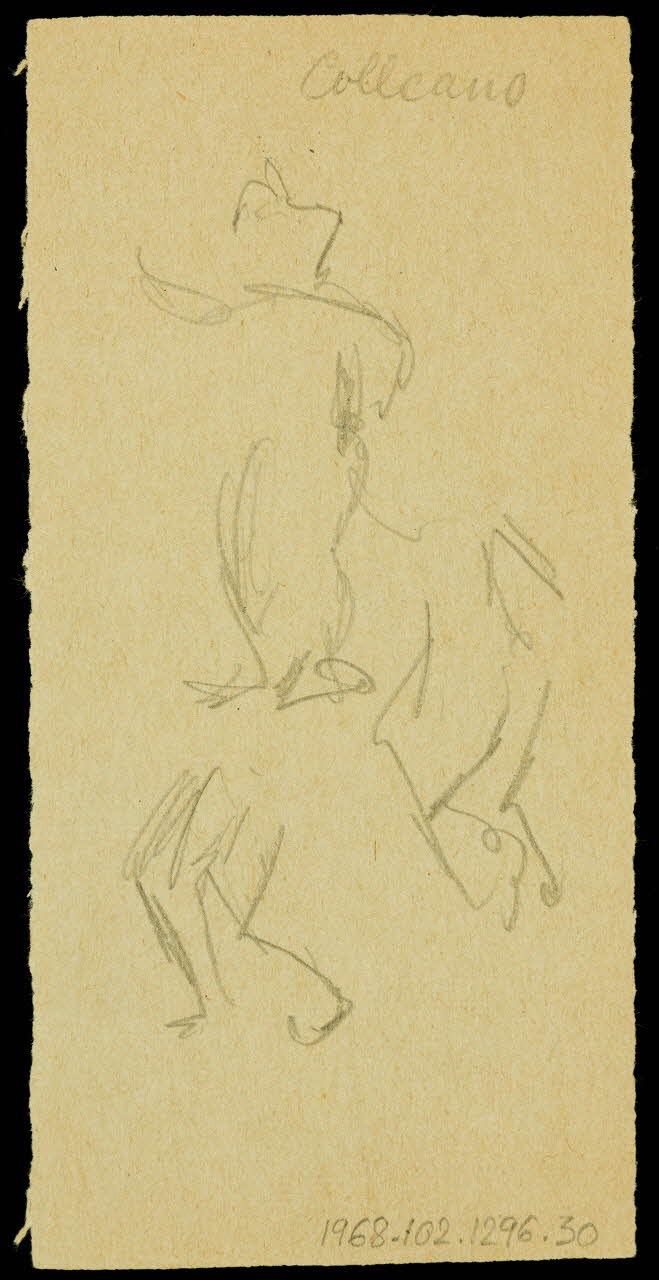 partie d'un ensemble de dessins Esquisse de figures en mouvement 1968.102.1296.30 Photo Mucem