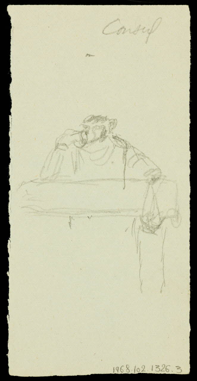 partie d'un ensemble de dessins Cheval à bascule 1968.102.1326.3 Photo Mucem